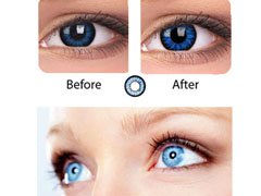 Contact lenses for blue eyes