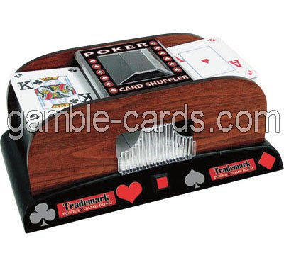 Poker card shuffler